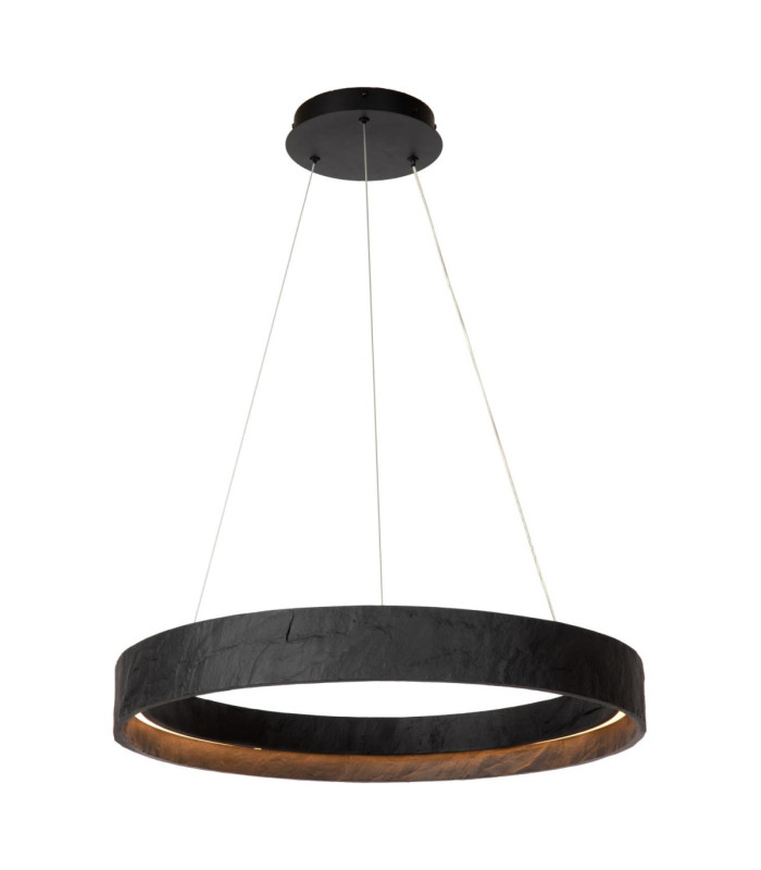 Lucide ADELANTE - Pendant light - Ø 60 cm - LED Dim. - CCT - 1x36W 2200K/3300K - Black - Premium-1