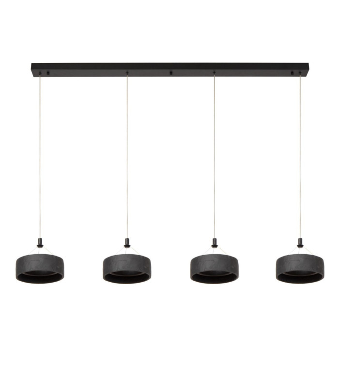 Lucide ADELANTE - Pendant light - Ø 60 cm - LED Dim. - CCT - 1x36W 2200K/3300K - Black - Premium-2
