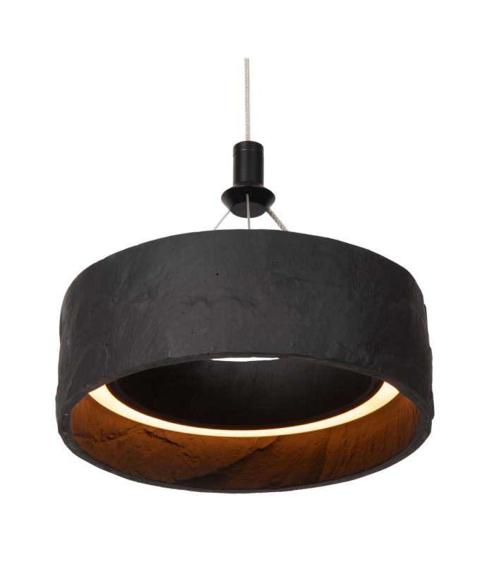 Lucide ADELANTE - Pendant light - Ø 60 cm - LED Dim. - CCT - 1x36W 2200K/3300K - Black - Premium-3