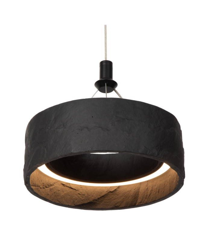 Lucide ADELANTE - Pendant light - Ø 60 cm - LED Dim. - CCT - 1x36W 2200K/3300K - Black - Premium-4