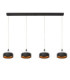 Lucide ADELANTE - Pendant light - LED Dim. - CCT - 4x10W 2200K/3300K - Black - Premium-1