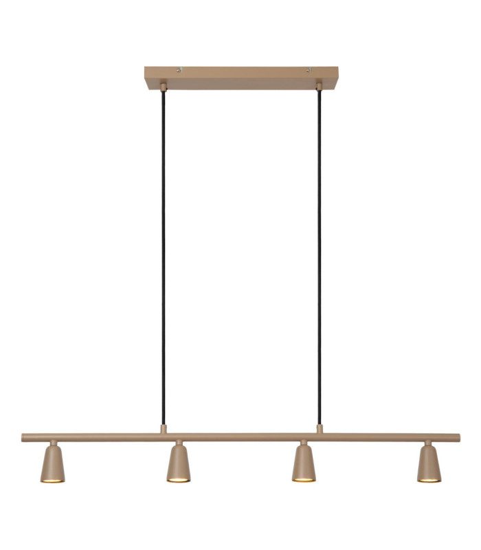 Lucide TIANA - Pendant light - 4xGU10 (MR16) - Taupe - Essential-1