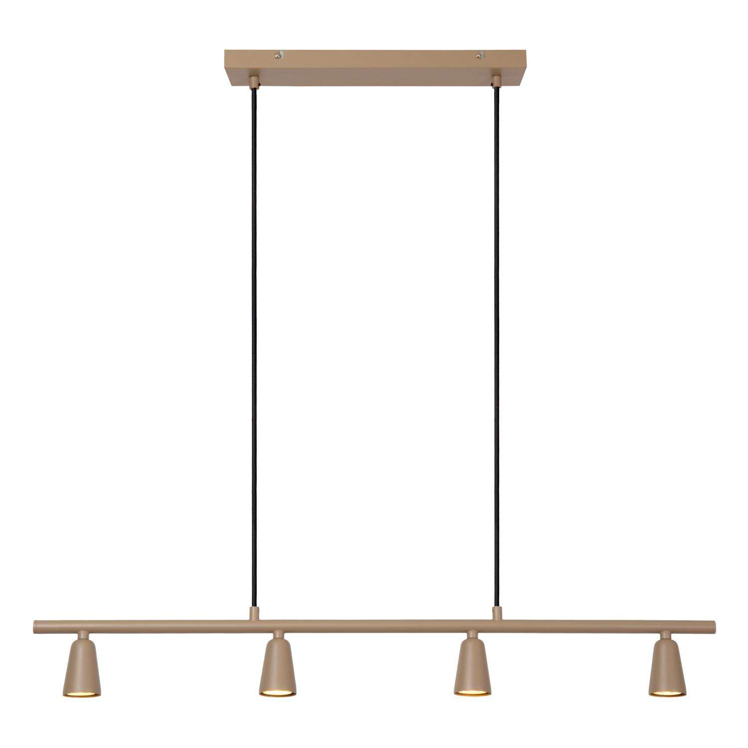 Lucide TIANA - Bar Pendant Ceiling Light - 4xGU10 (MR16) - Taupe