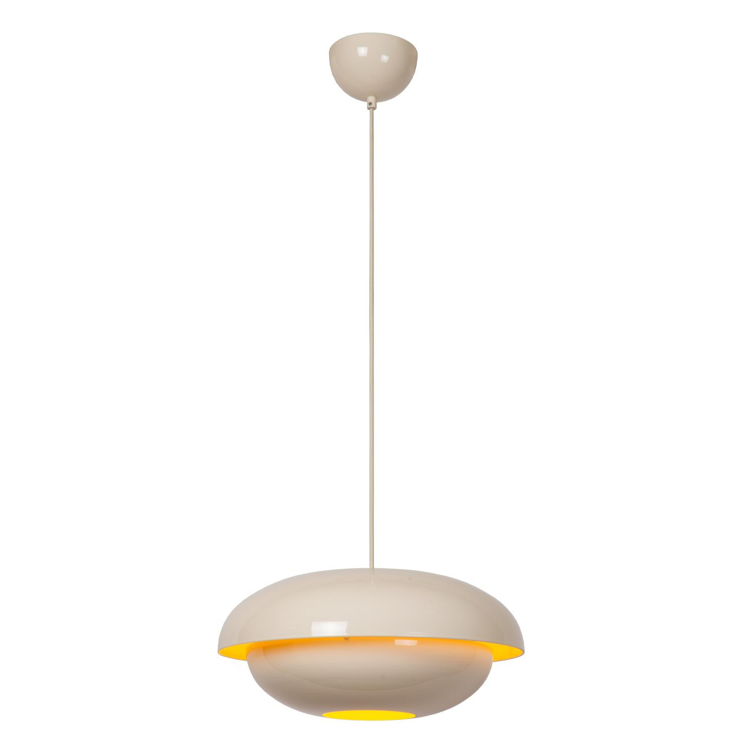 Lucide YOUNES - Pendant Ceiling Light - Ø 40 cm - 1xE27 - Cream