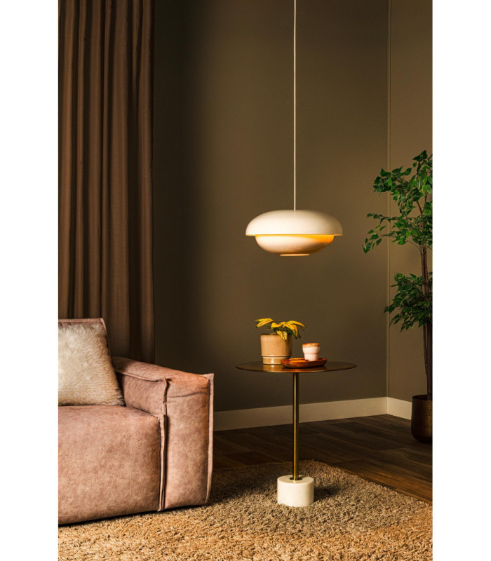 Lucide YOUNES - Pendant light - Ø 40 cm - 1xE27 - Cream - Essential-4