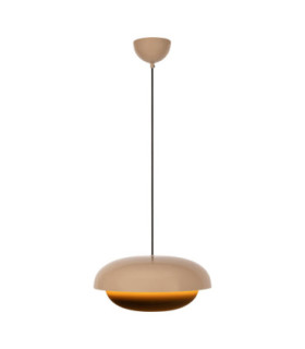 Lucide YOUNES - Pendant light - Ø 40 cm - 1xE27 - Taupe - Essential-1