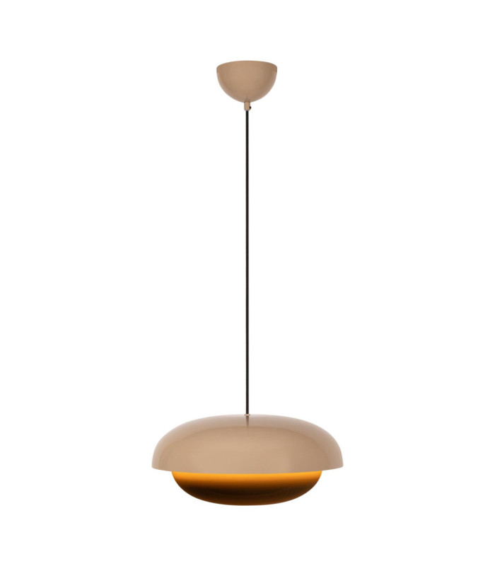Lucide YOUNES - Pendant light - Ø 40 cm - 1xE27 - Taupe - Essential-1