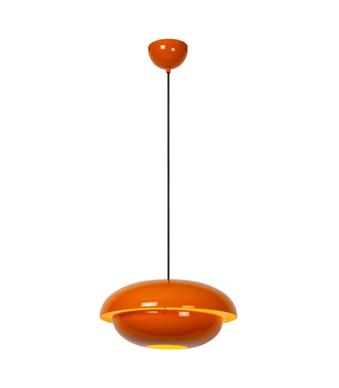Lucide YOUNES - Pendant light - Ø 40 cm - 1xE27 - Orange - Essential-1