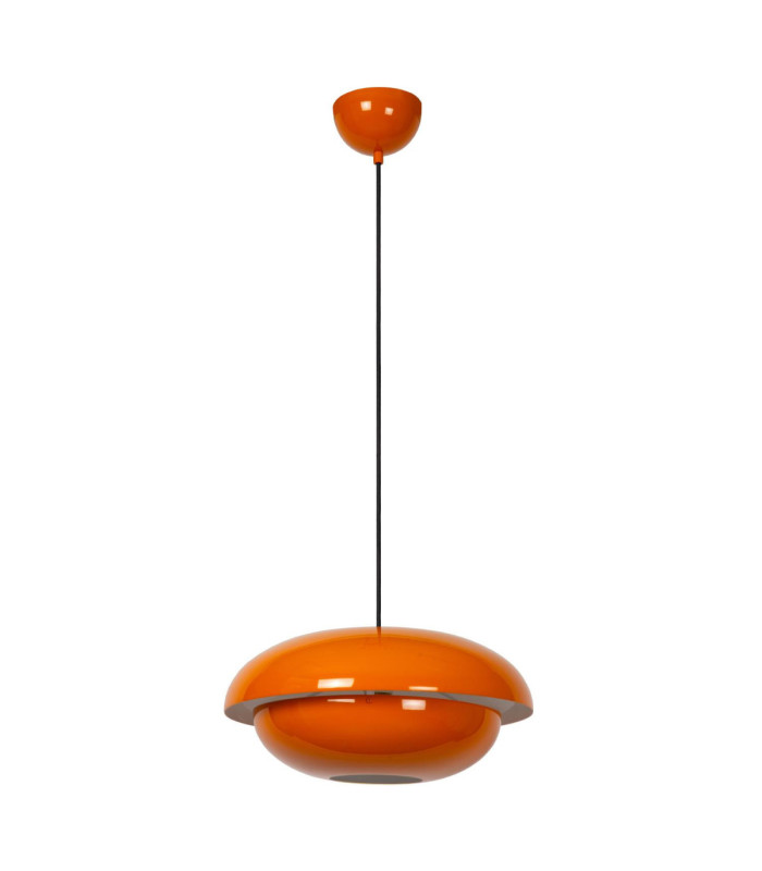 Lucide YOUNES - Pendant light - Ø 40 cm - 1xE27 - Orange - Essential-2