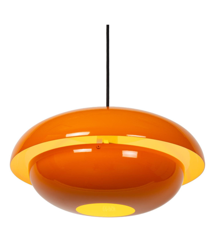 Lucide YOUNES - Pendant light - Ø 40 cm - 1xE27 - Orange - Essential-5
