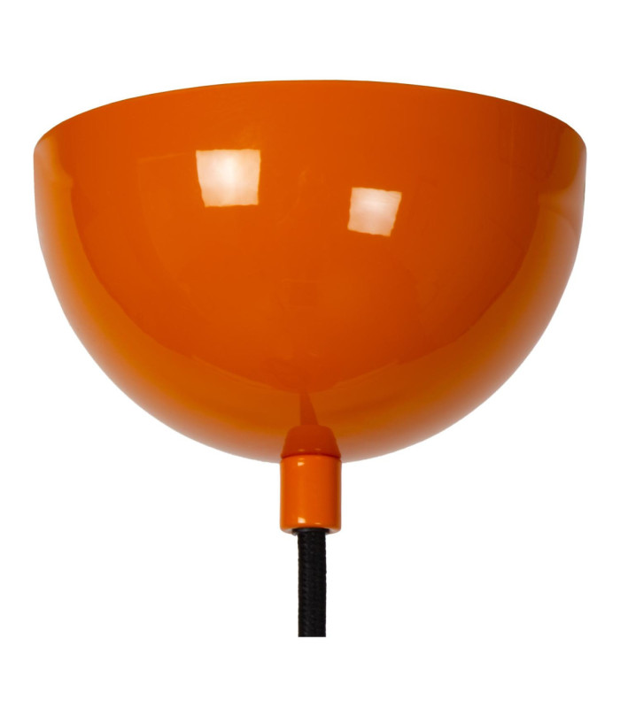 Lucide YOUNES - Pendant light - Ø 40 cm - 1xE27 - Orange - Essential-7