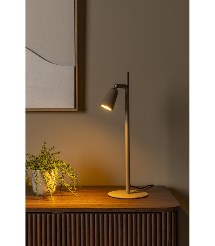 Lucide TIANA - Table lamp - 1xGU10 (MR16) - Taupe - Essential-4