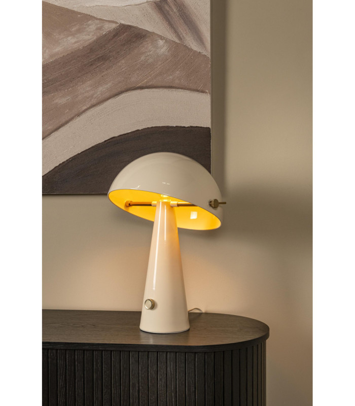 Lucide BARONE - Table lamp - Ø 38 cm - 1xE27 - Cream - Vibes-5