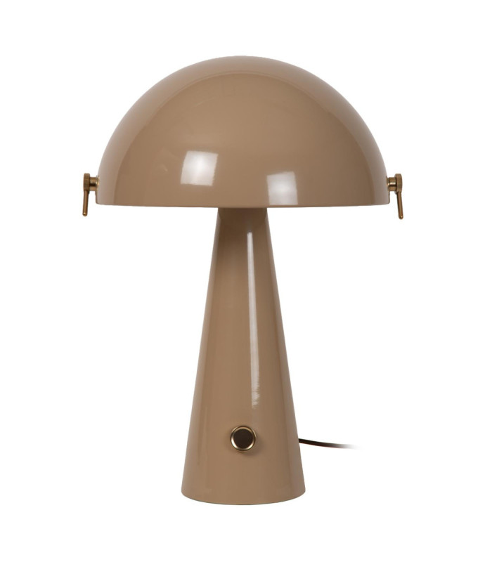 Lucide BARONE - Table lamp - Ø 38 cm - 1xE27 - Taupe - Vibes-2