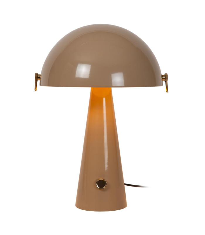 Lucide BARONE - Table lamp - Ø 38 cm - 1xE27 - Taupe - Vibes-5