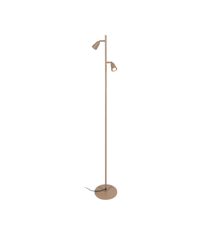 Lucide TIANA - Floor lamp - 2xGU10 (MR16) - Taupe - Essential-1