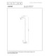 Lucide JASPER - Floor reading lamp - 1xGU10 (MR16) - Cream - Essential-5