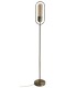 Floor Lamp, 1 x 7W LED, 4000K, 790lm, Antique Brass, Amber - 3