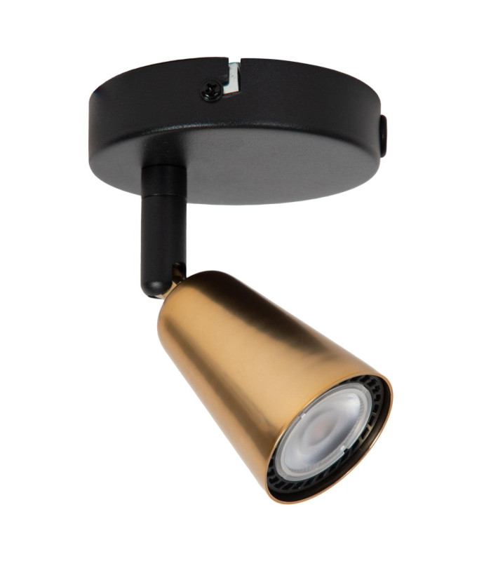 Lucide TIANA - Wall spotlight / Wall light - 1xGU10 (MR16) - Wall light or Ceiling light - Champagne Color - Essential-2
