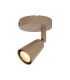 Lucide TIANA - Wall spotlight / Wall light - 1xGU10 (MR16) - Wall light or Ceiling light - Taupe - Essential-1