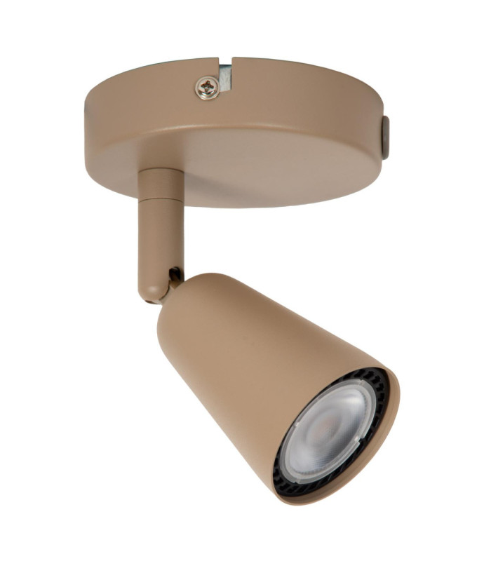 Lucide TIANA - Wall spotlight / Wall light - 1xGU10 (MR16) - Wall light or Ceiling light - Taupe - Essential-2