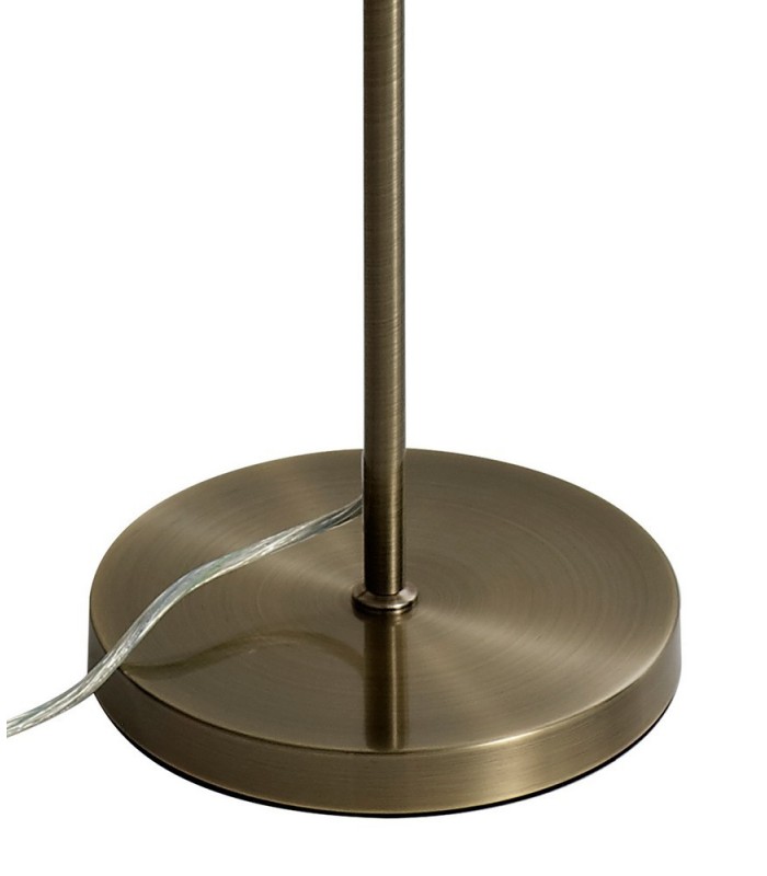 Floor Lamp, 1 x 7W LED, 4000K, 790lm, Antique Brass, Amber - 4