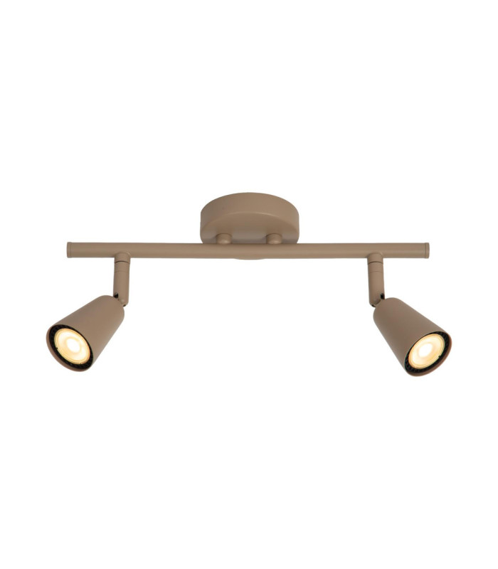 Lucide TIANA - Wall spotlight / Wall light - 2xGU10 (MR16) - Taupe - Essential-1