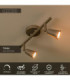 Lucide TIANA - Wall spotlight / Wall light - 2xGU10 (MR16) - Taupe - Essential-3