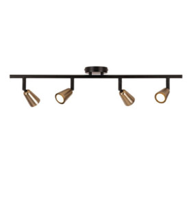 Lucide TIANA - Ceiling spotlight - 4xGU10 (MR16) - Champagne Color - Essential-1