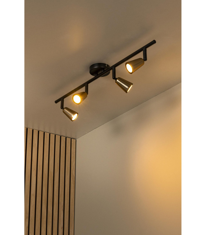 Lucide TIANA - Ceiling spotlight - 4xGU10 (MR16) - Champagne Color - Essential-4
