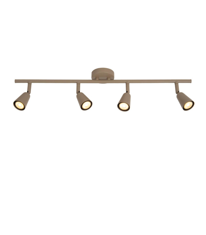 Lucide TIANA - Ceiling spotlight - 4xGU10 (MR16) - Taupe - Essential-1