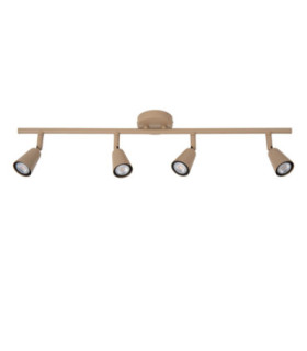 Lucide TIANA - Ceiling spotlight - 4xGU10 (MR16) - Taupe - Essential-2