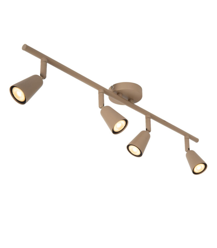 Lucide TIANA - Ceiling spotlight - 4xGU10 (MR16) - Taupe - Essential-5