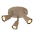 Lucide TIANA - Ceiling spotlight - 3xGU10 (MR16) - Taupe - Essential-1