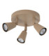 Lucide TIANA - Ceiling spotlight - 3xGU10 (MR16) - Taupe - Essential-2