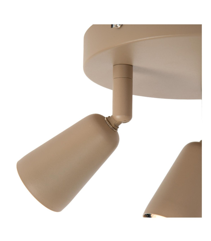 Lucide TIANA - Ceiling spotlight - 3xGU10 (MR16) - Taupe - Essential-6