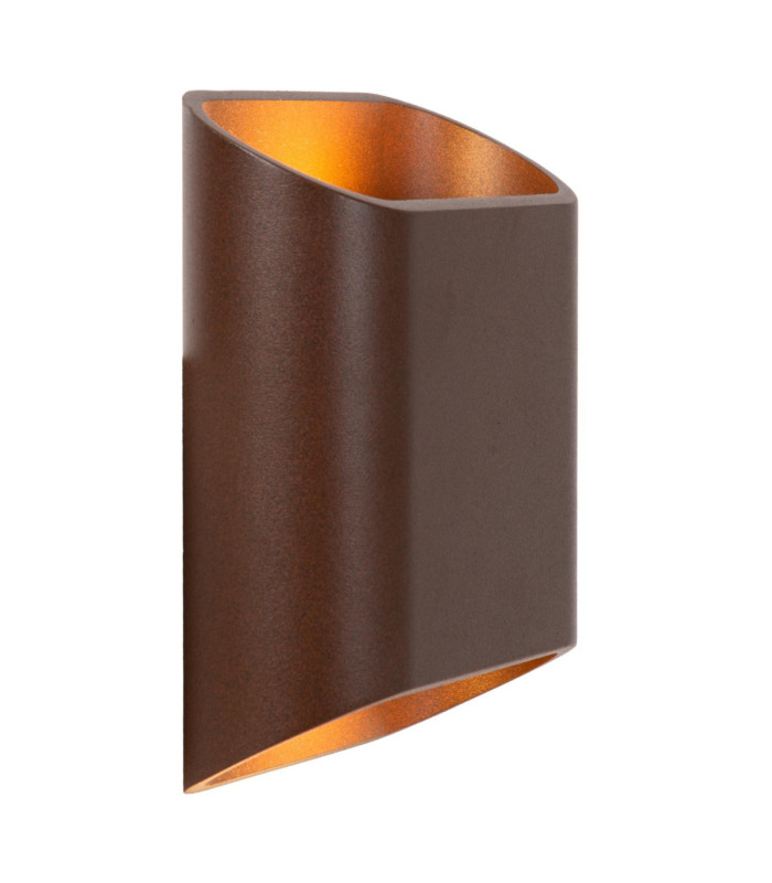 Lucide ATILA - Wall light Indoor/Outdoor - LED Dim. - 2x5W 2700K - IP65 - Rust Brown-3