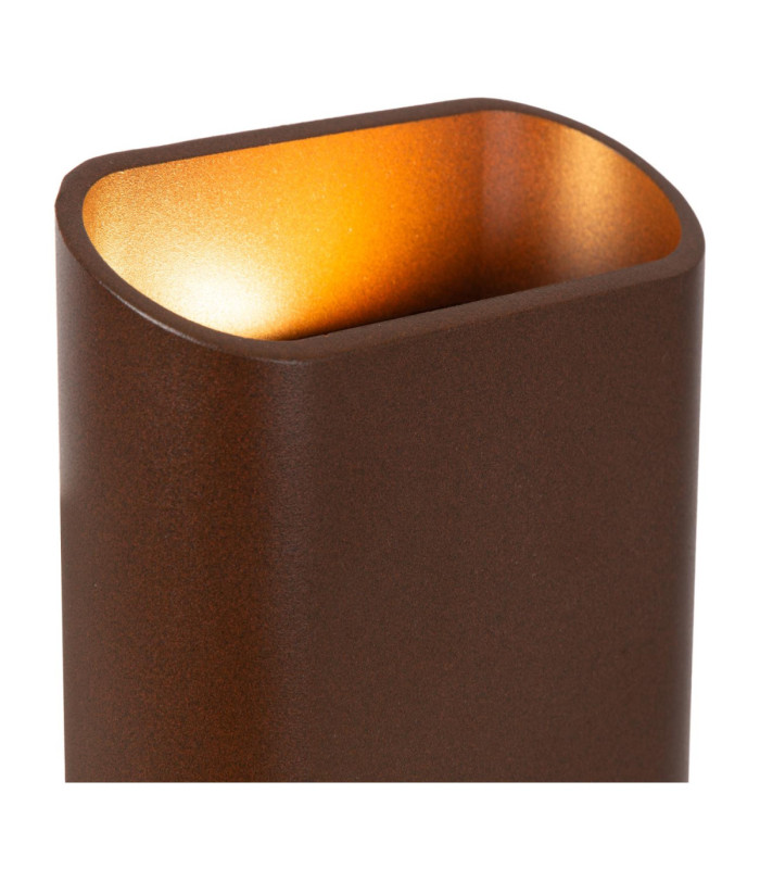 Lucide ATILA - Wall light Indoor/Outdoor - LED Dim. - 2x5W 2700K - IP65 - Rust Brown-4