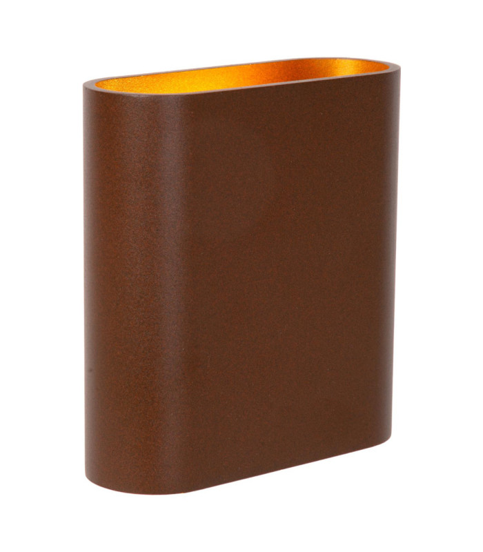 Lucide ATILA - Wall light Indoor/Outdoor - LED Dim. - 2x5W 2700K - IP54 - Rust Brown-1