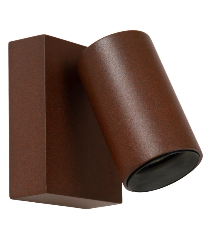 Lucide EMERIC - Wall spotlight / Wall light Indoor/Outdoor - LED - CCT - 1x10W 2200K/3000K - IP54 - Rust Brown - Essential-2