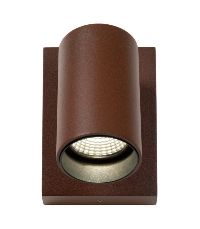 Lucide EMERIC - Wall spotlight / Wall light Indoor/Outdoor - LED - CCT - 1x10W 2200K/3000K - IP54 - Rust Brown - Essential-3