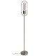 Floor Lamp, 1 x 7W LED, 4000K, 790lm, Satin Nickel, Clear - 1