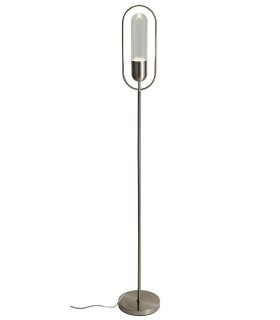 Floor Lamp, 1 x 7W LED, 4000K, 790lm, Satin Nickel, Clear - 1
