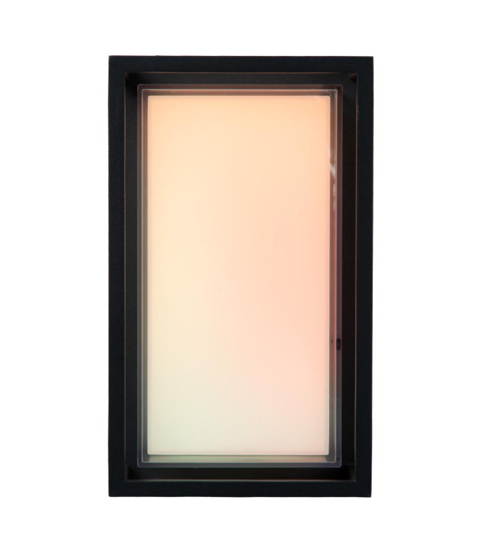 Lucide QUADRA - Smart Wall light Indoor/Outdoor - LED - RGBCW - 1x11W 2700K/6500K - IP65 - Black | Essential-4