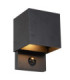 Lucide TADZIO - Wall light Indoor/Outdoor - LED - CCT - 1x7W 2700K/4000K - IP65 - Motion Sensor - Black - Essential-1
