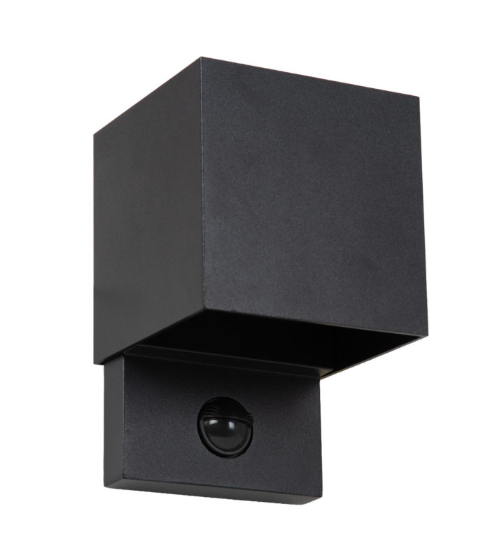 Lucide TADZIO - Wall light Indoor/Outdoor - LED - CCT - 1x7W 2700K/4000K - IP65 - Motion Sensor - Black - Essential-2