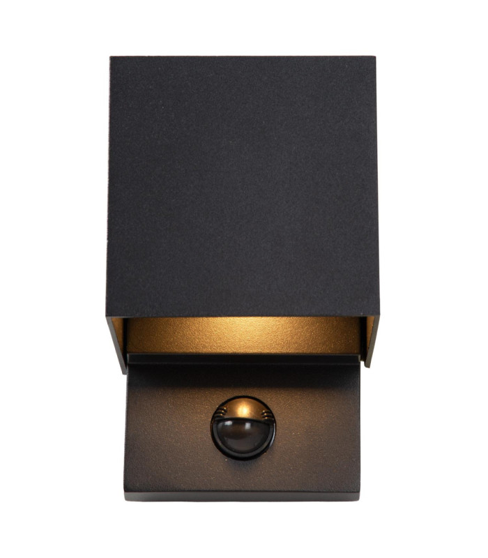 Lucide TADZIO - Wall light Indoor/Outdoor - LED - CCT - 1x7W 2700K/4000K - IP65 - Motion Sensor - Black - Essential-3