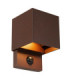 Lucide TADZIO - Wall light Indoor/Outdoor - LED - CCT - 1x7W 2700K/4000K - IP65 - Motion Sensor - Rust Brown - Essential-1