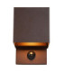 Lucide TADZIO - Wall light Indoor/Outdoor - LED - CCT - 1x7W 2700K/4000K - IP65 - Motion Sensor - Rust Brown - Essential-3