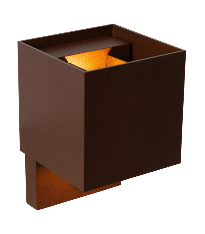 Lucide TADZIO - Wall light Indoor/Outdoor - LED - CCT - 1x7W 2700K/4000K - IP65 - Motion Sensor - Rust Brown - Essential-4